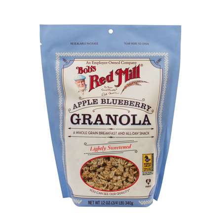 Bobs Red Mill Natural Foods Bob's Red Mill No Fat Apple Blueberry Granola 12 oz. Bag, PK4 1671S124